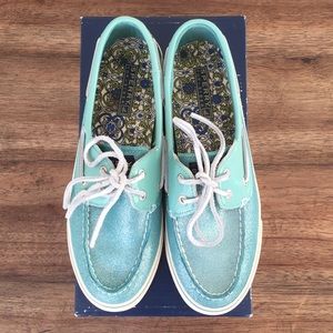 Sperry Top-Sider Turquoise Sparkle Boat Shoe